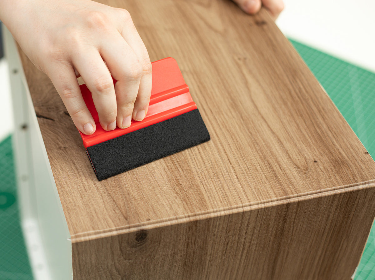 artisan oak adhesive vinyl application