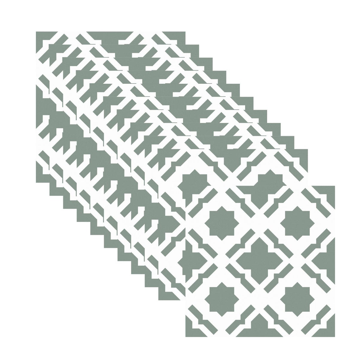 10-pack of Cassablanca sage floor and wall tiles