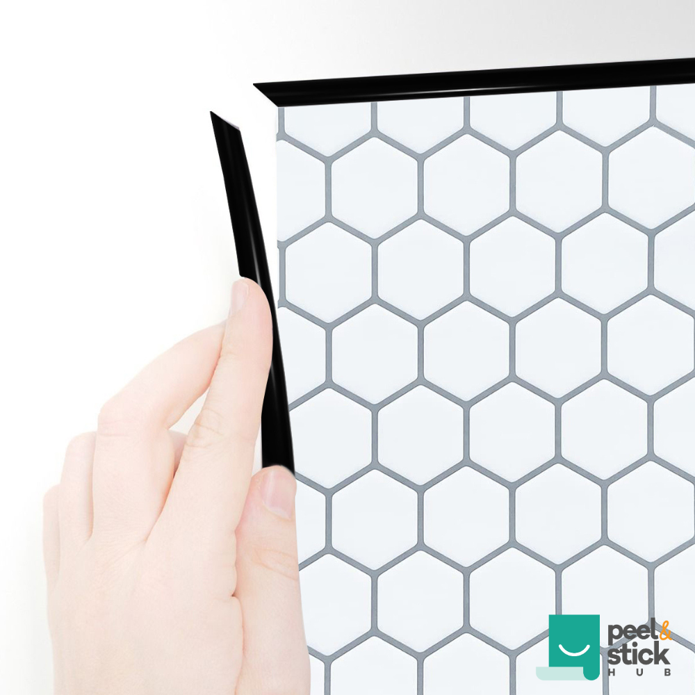 Black edge trim from Pell and Stick Hub