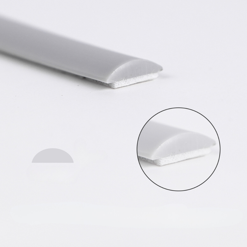 Grey edge trim in profile