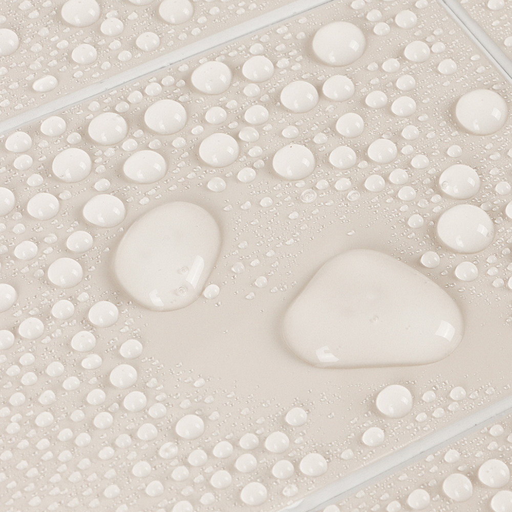 FLEXI Rectangular Cream Gloss Tiles water resistant surface