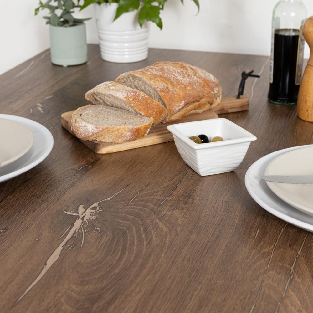 Flagstaff oak adhesive vinyl table top