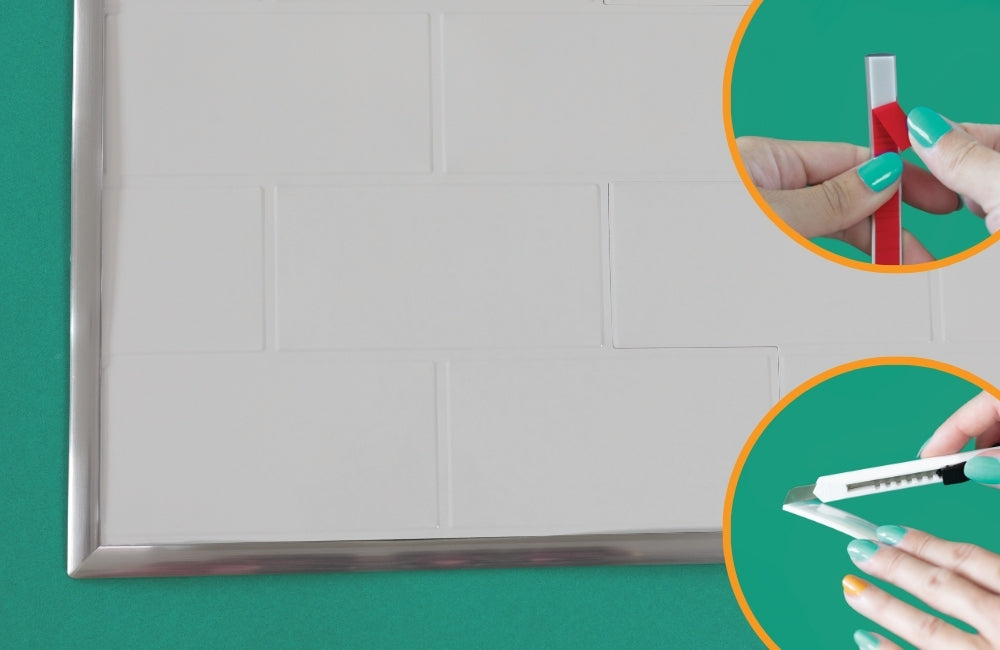 applying edge trim to frame tiles