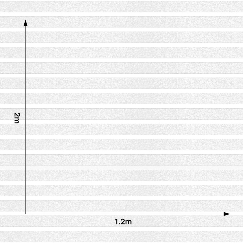 Measurements of frosted stripes window film