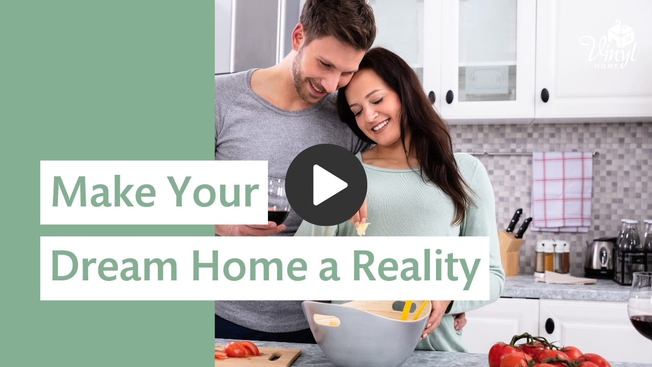 Make your dream home a reality and couple in kitchen