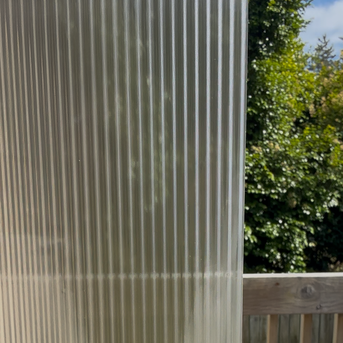 Reeded thin window film