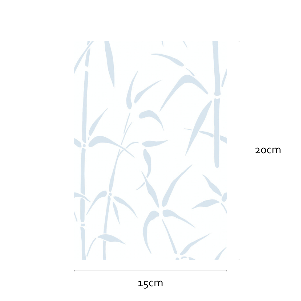 sample piece of Bamboo static cling