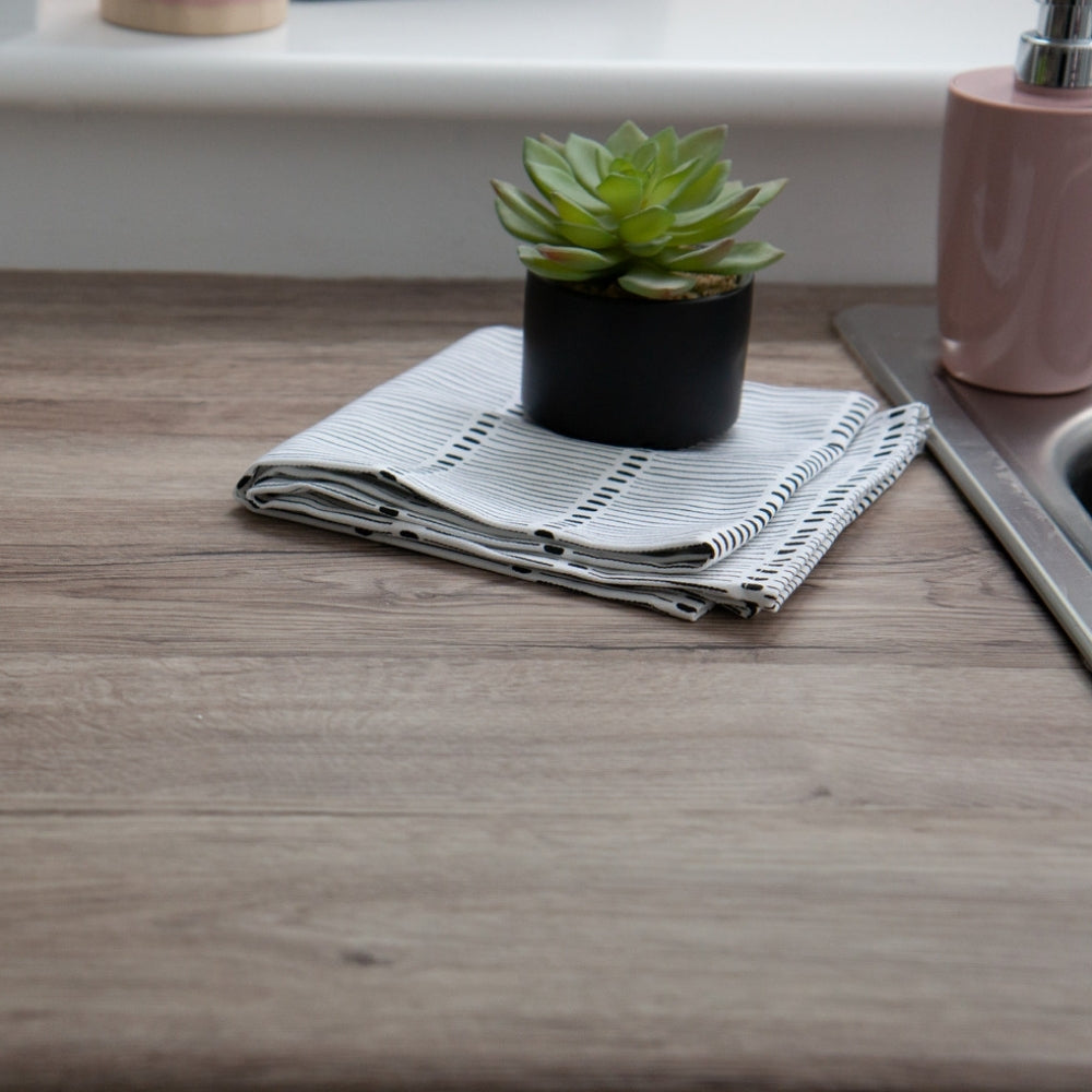 Sanremo oak natural adhesive vinyl kitchen wrap