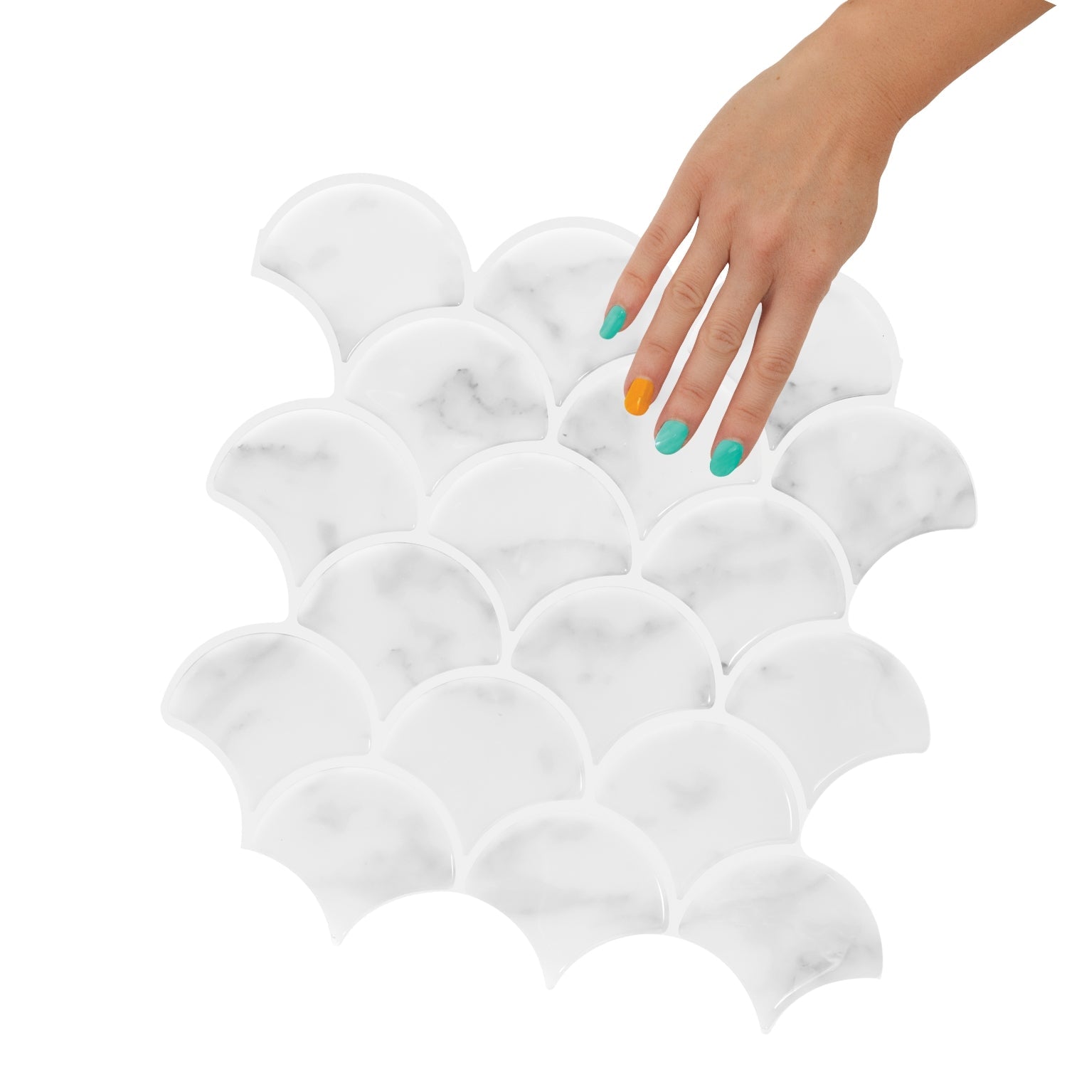 Modern kitchen countertop with a plant and mug near a window