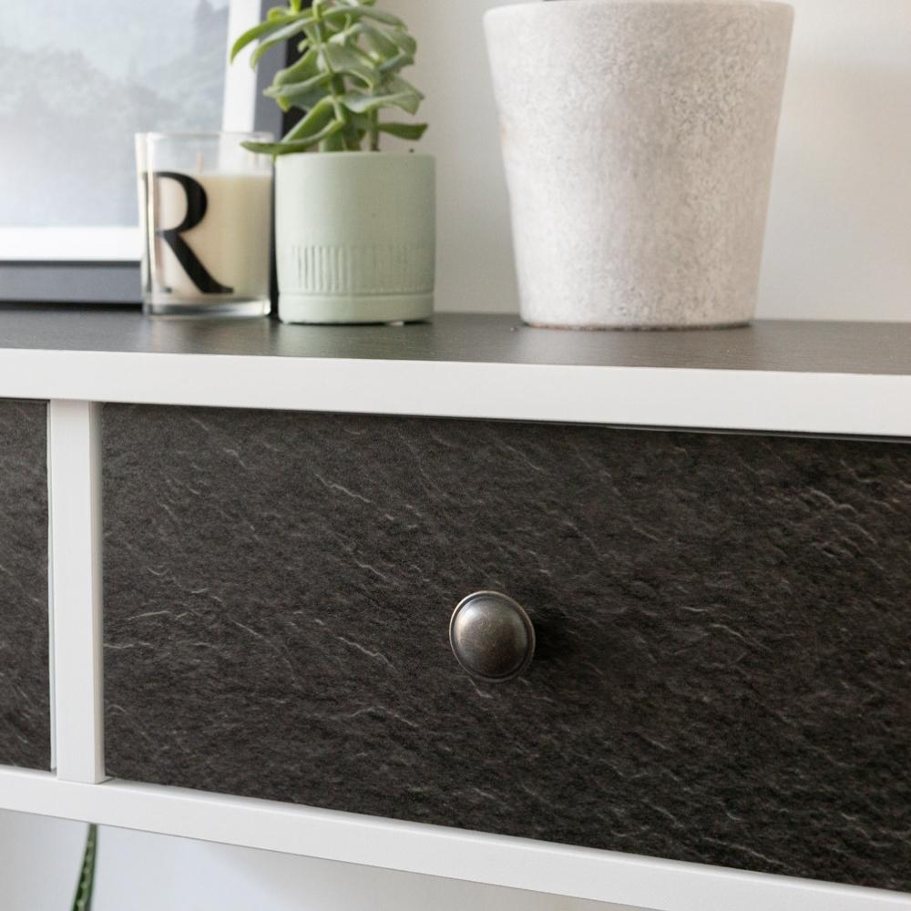 Slate matte adhesive vinyl on drawer front