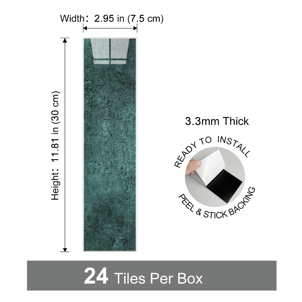 Flexi green gloss composite wall tiles size