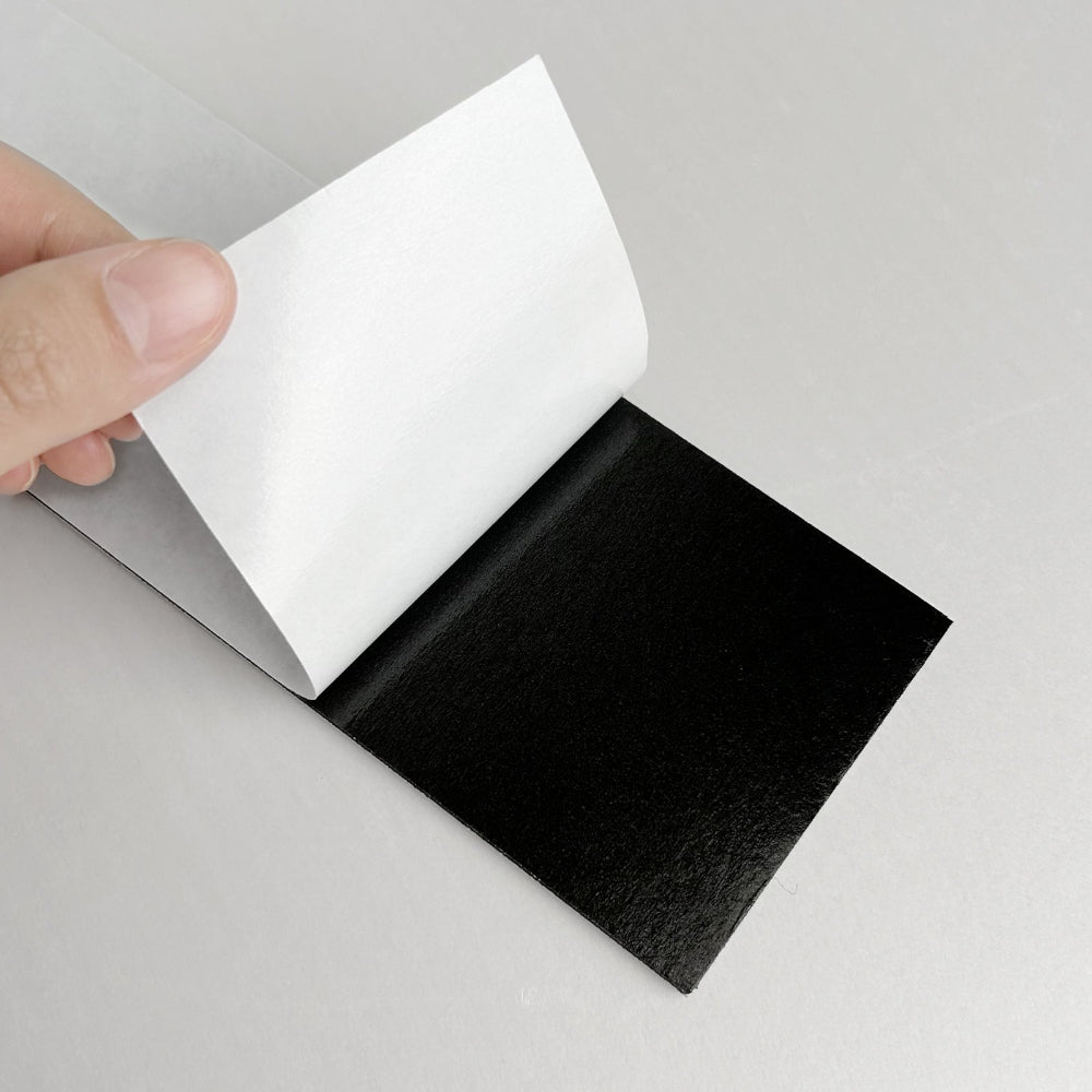 Black gloss composite wall tiles peel