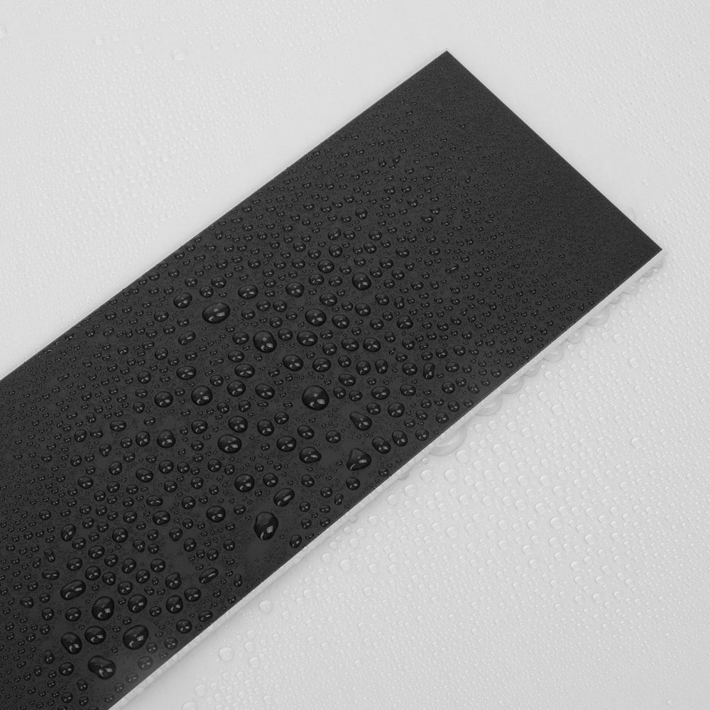 Black gloss composite wall tiles water resistant surface