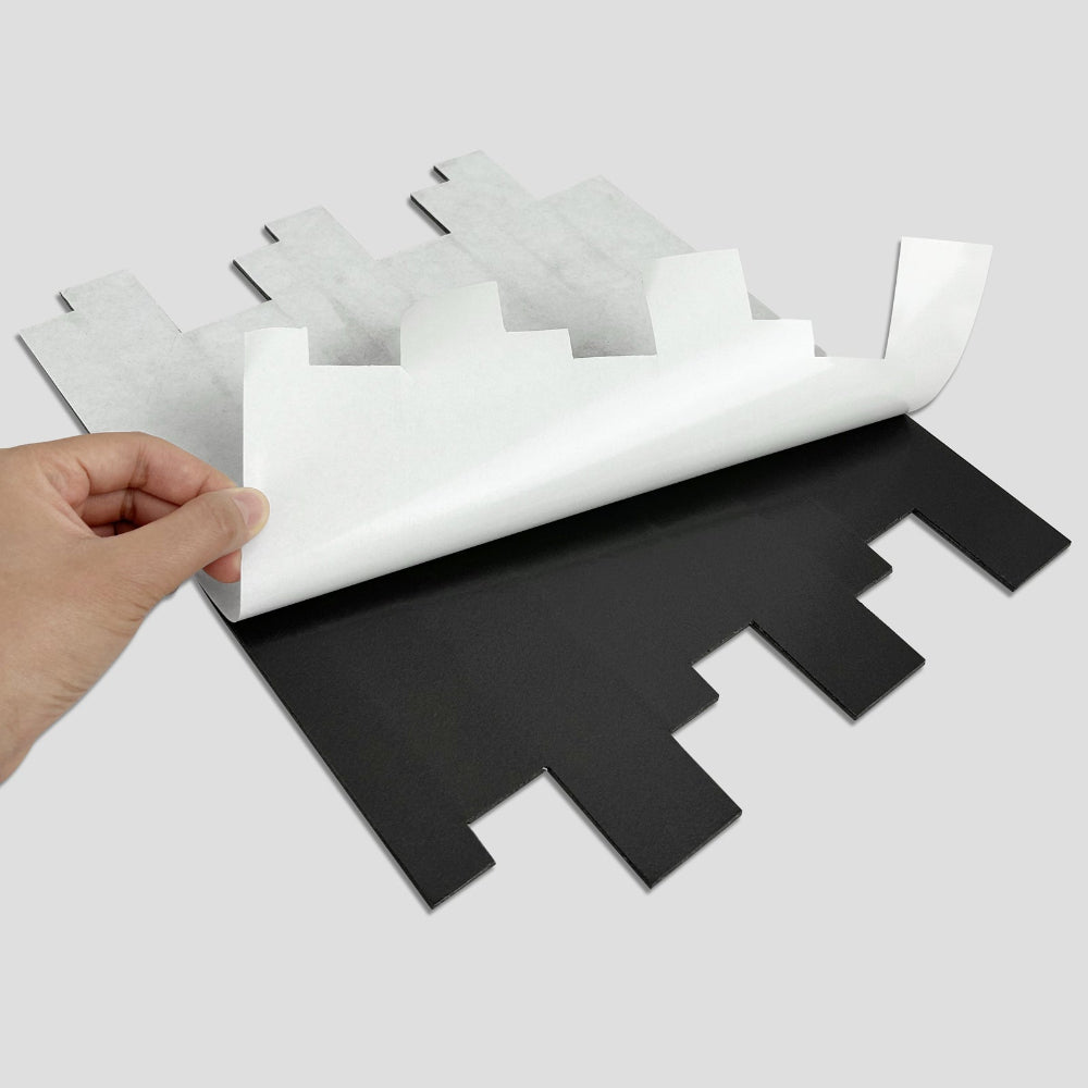 Subway white gloss composite tiles peel