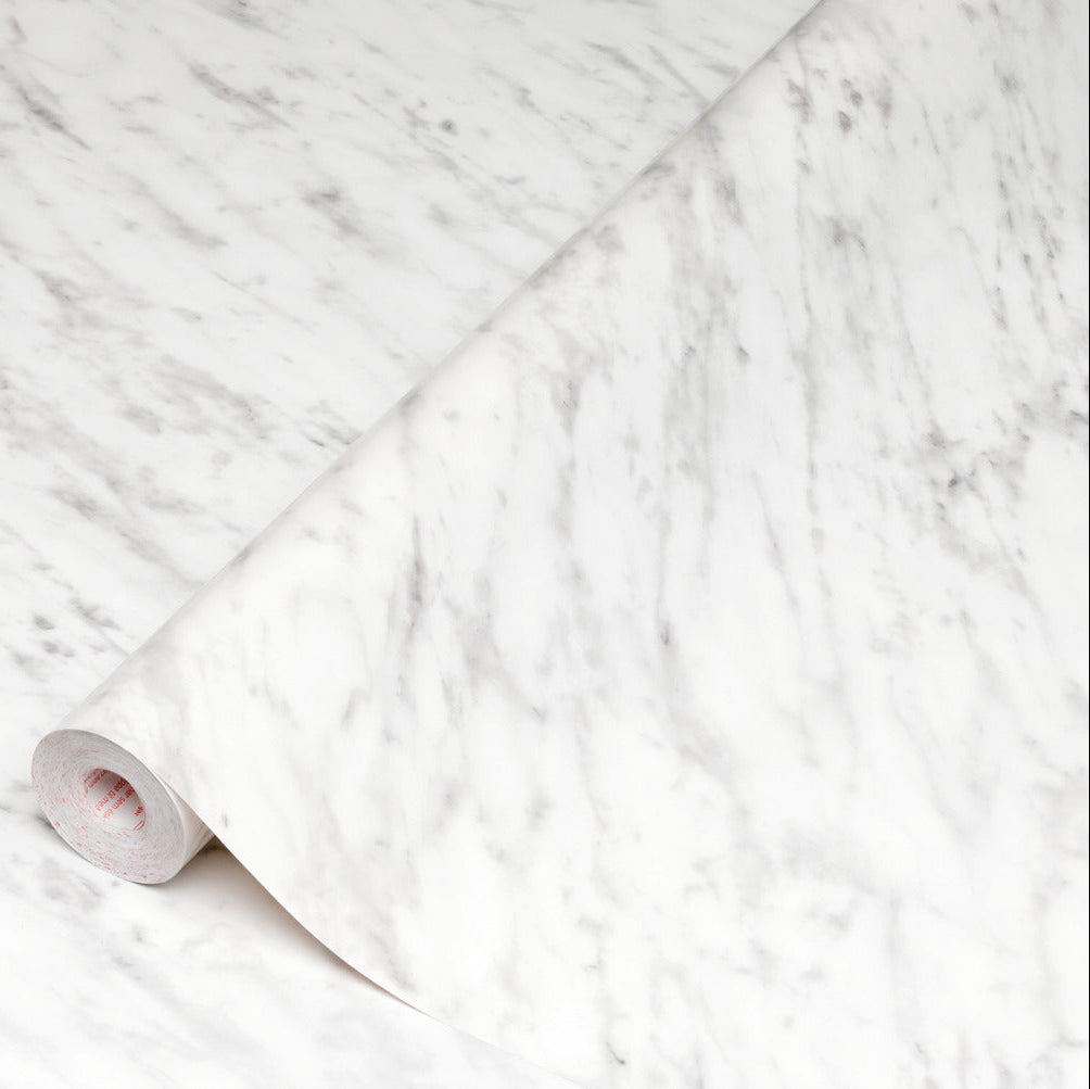 carrara grey adhesive vinyl on counter top