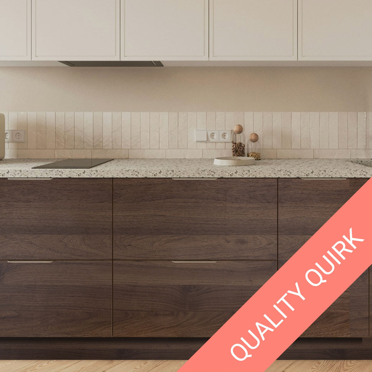 Quality Quirk - Short Roll | Smoked Walnut | Adhesive Vinyl 122cm x 1.8m