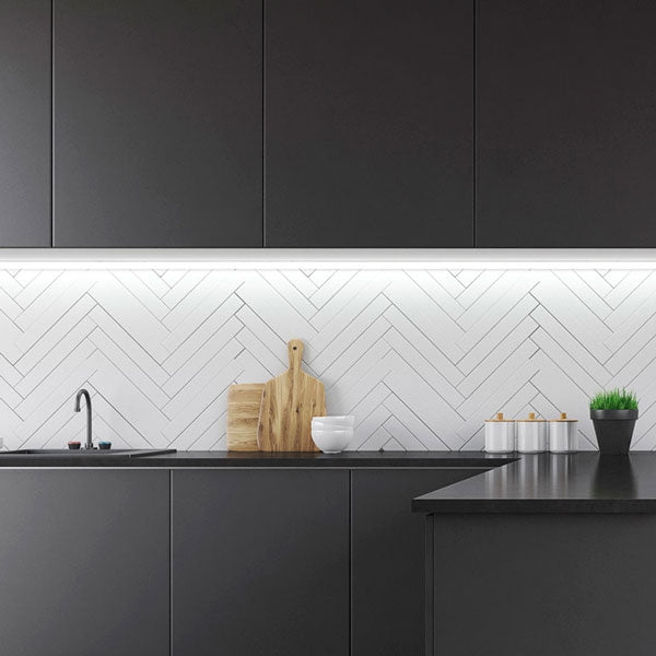 Black matte kitchen wrapped in self-adhesive vinyl