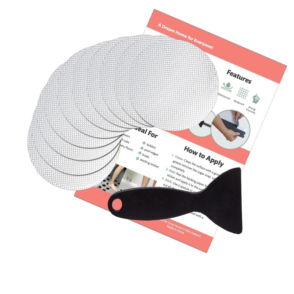 10-pack of clear anti-slip grip dots from Vinyl Home