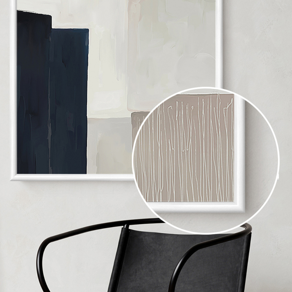 White edge trim as a frame