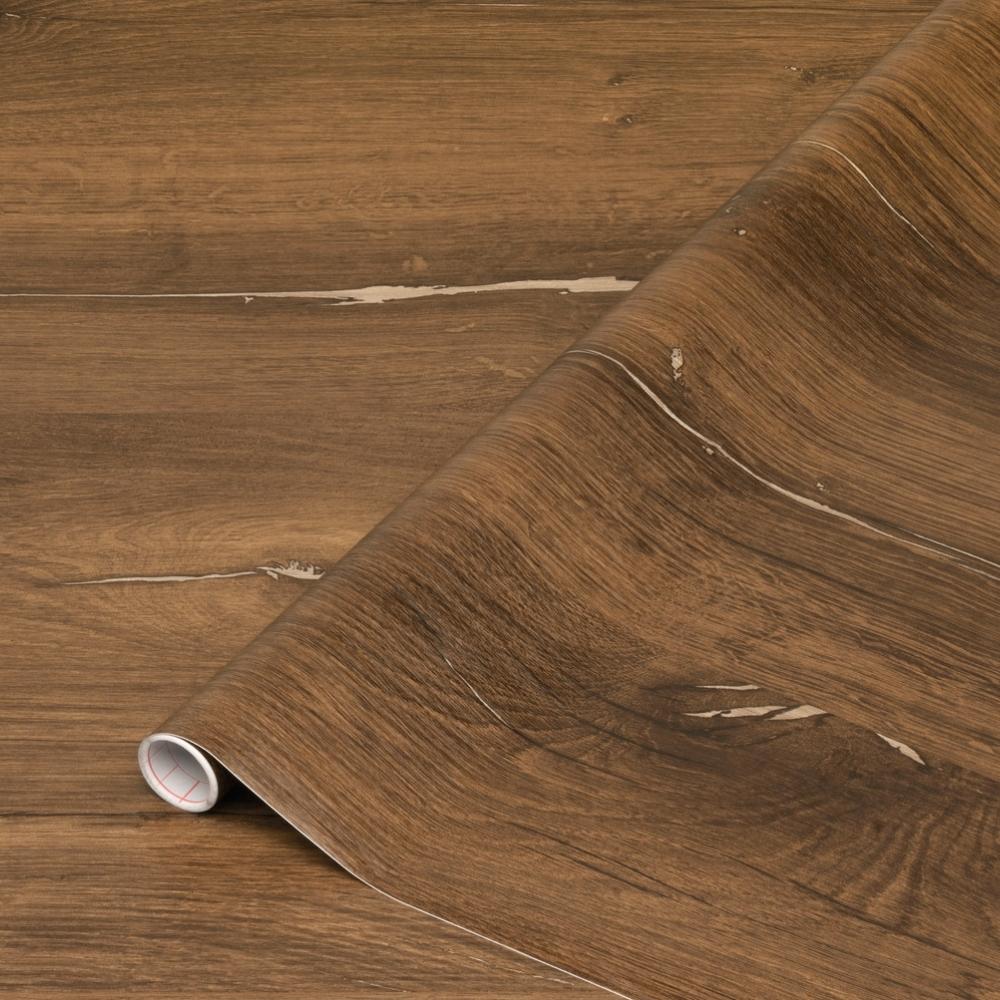 Flagstaff oak adhesive vinyl dinner table