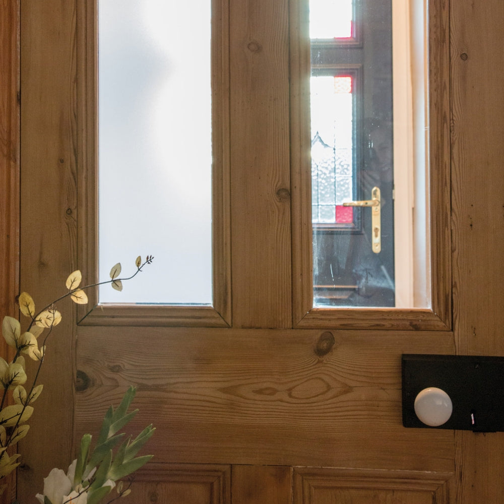 Frost premium static cling window film front door party covered