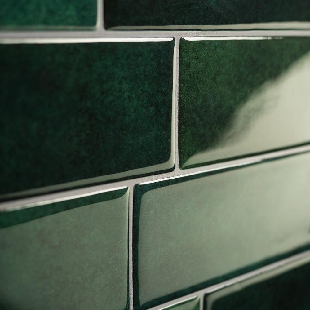 Metro Fiona Green | Self-adhesive 3D Tiles - 29.3cm (W) x 21.3cm (H) x 1.8mm (T)