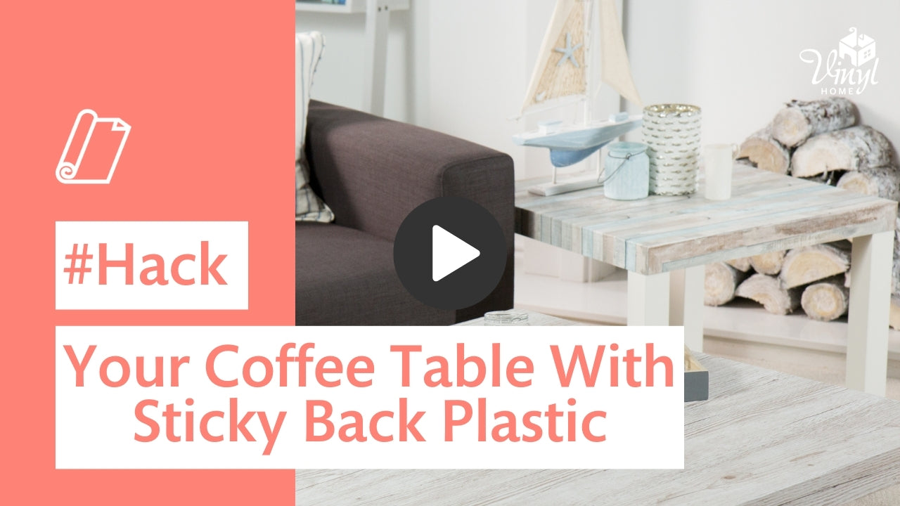 Hack your coffee table with sticky back plastic