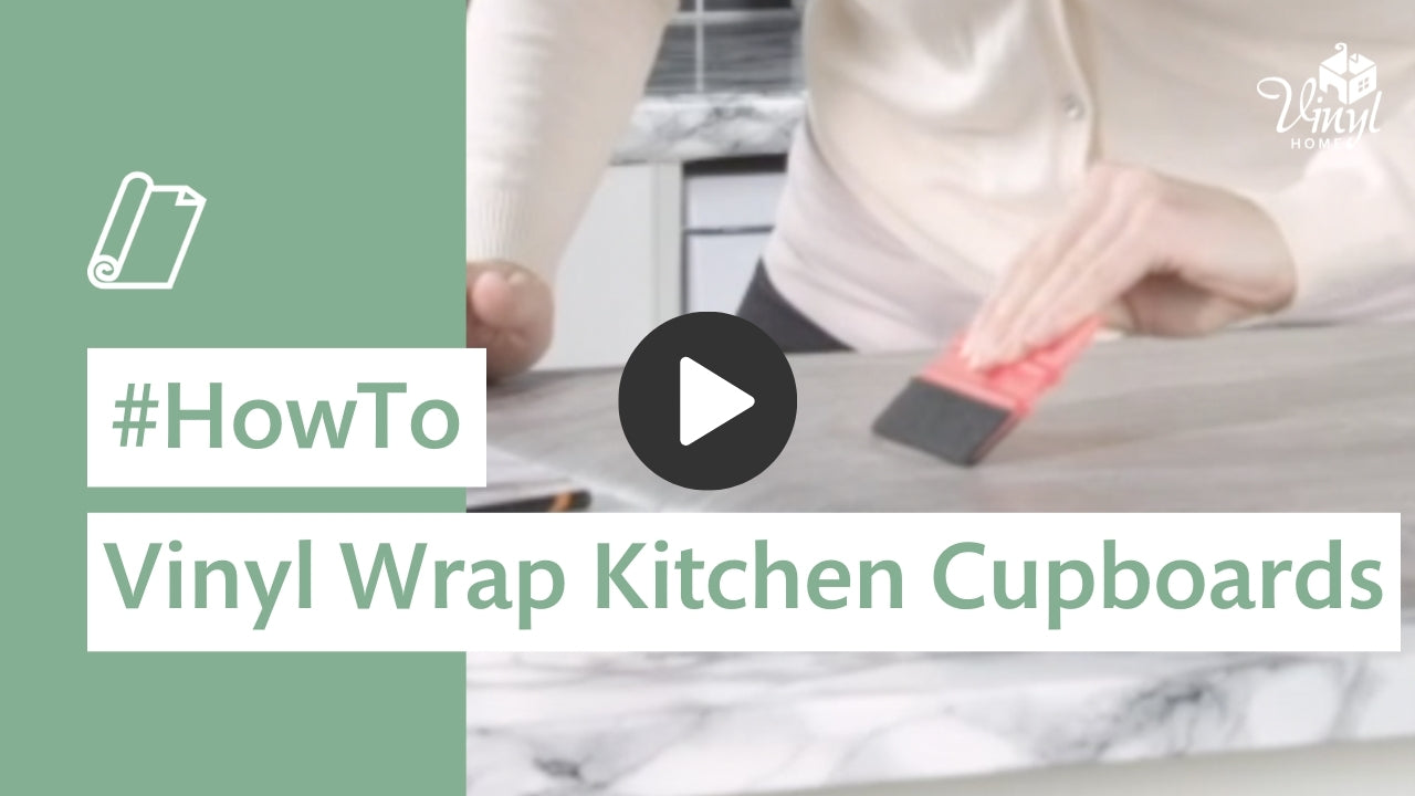 How to vinyl wrap kitchen cupboards