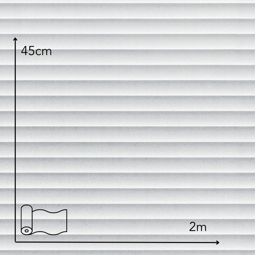 Jalousie White | Self-Adhesive Window Film - 45cm x 2m