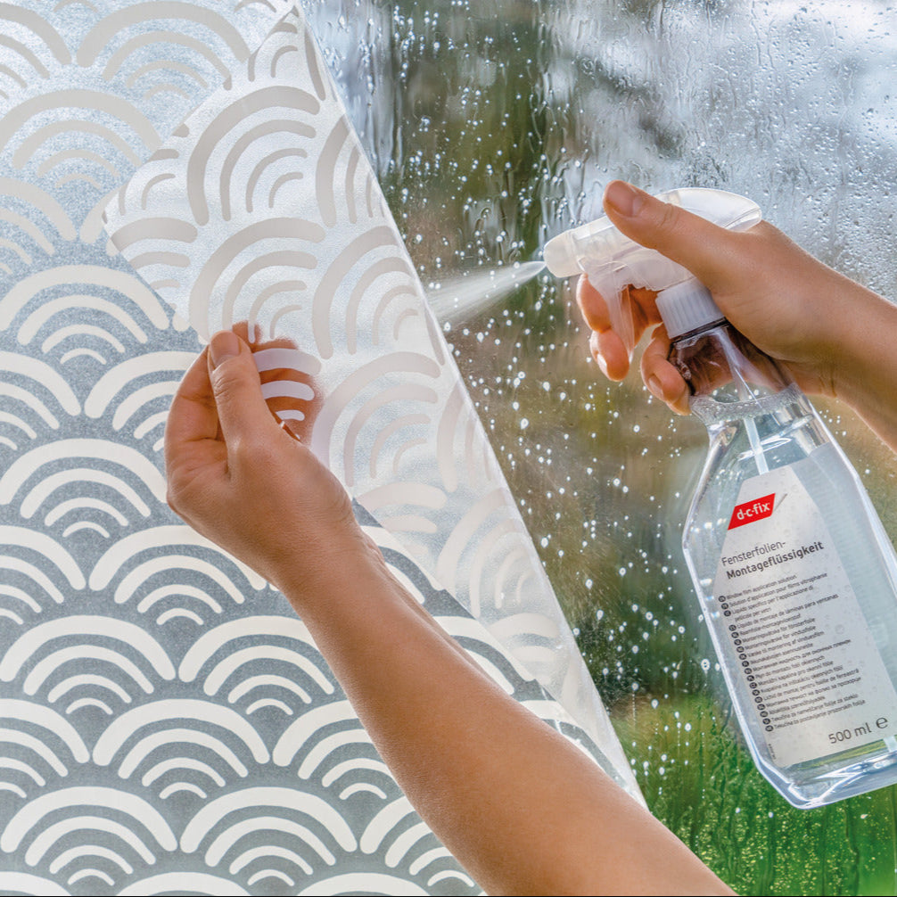 Koya static cling window film application
