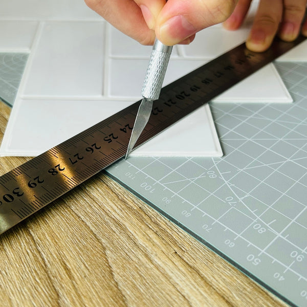 Craft Knife | Round Pencil Grip | + 5 Replacement Blades | DIY Tool ...