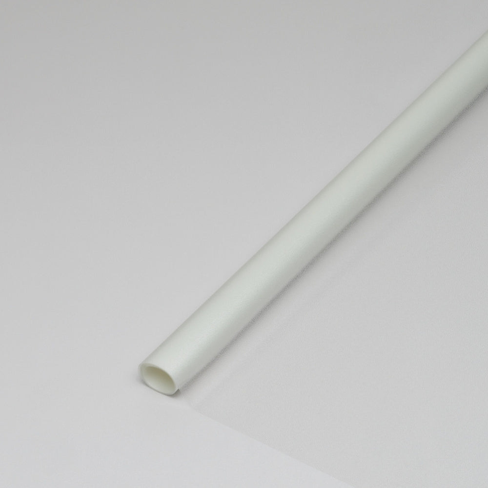 Milky premium static cling window film on window
