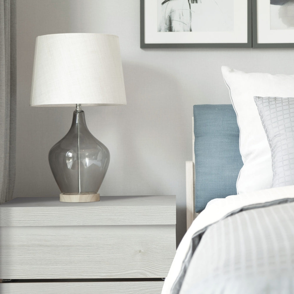 Nordic elm adhesive vinyl bedside table