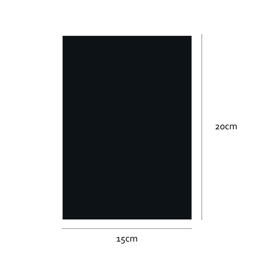 Sample black matte adhesive vinyl