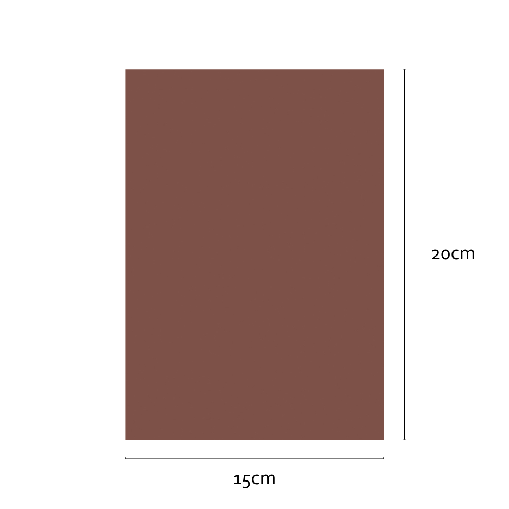 Sample rusty red matte adhesive vinyl