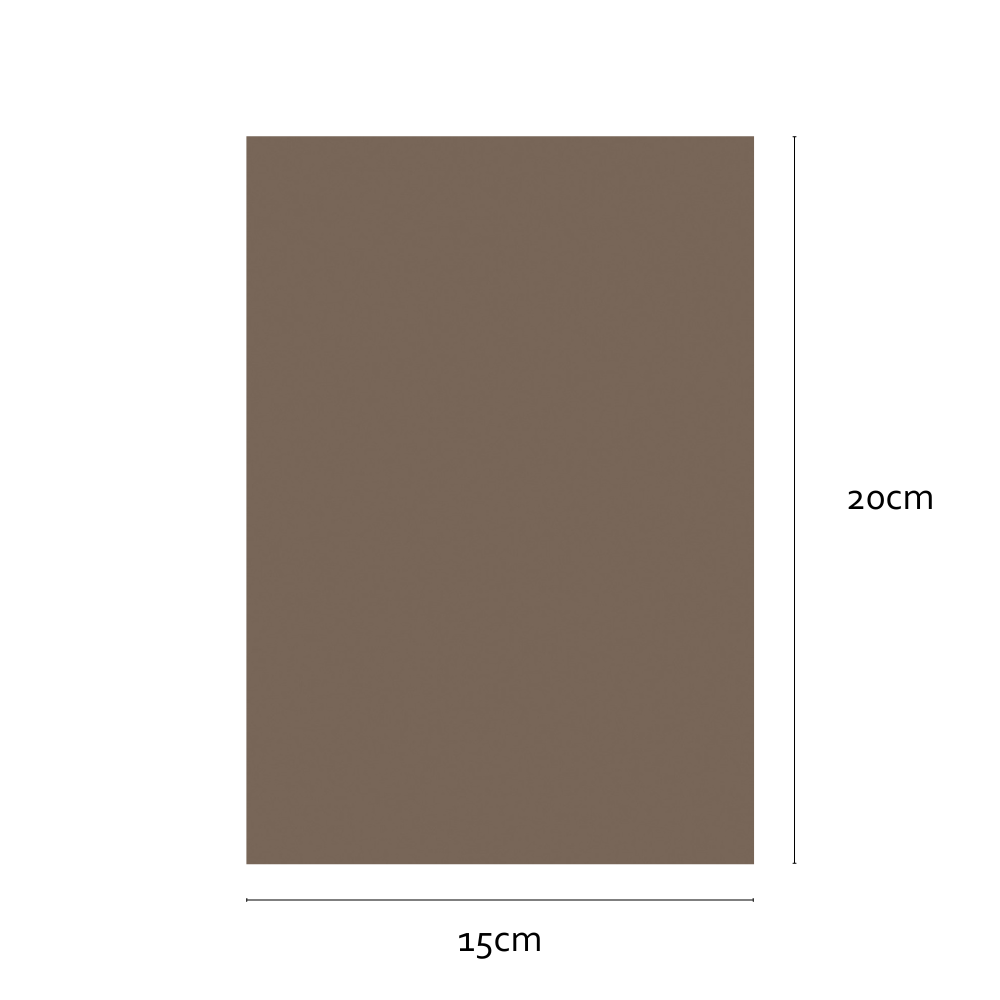Sample teak brown matte adhesive vinyl