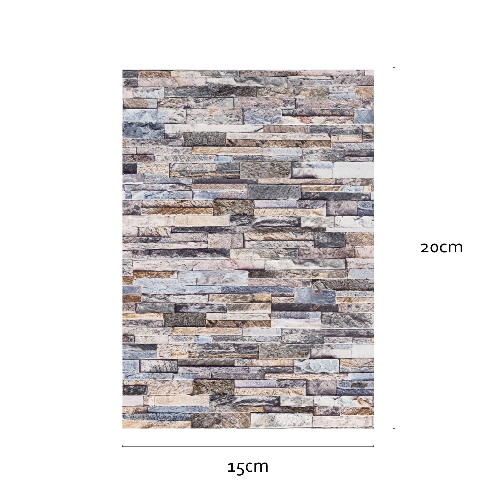 Stonewall grey vinyl wallpaper sample piece