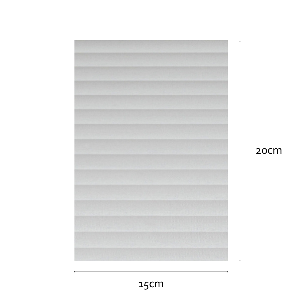 Sample size of Jalousie White window film