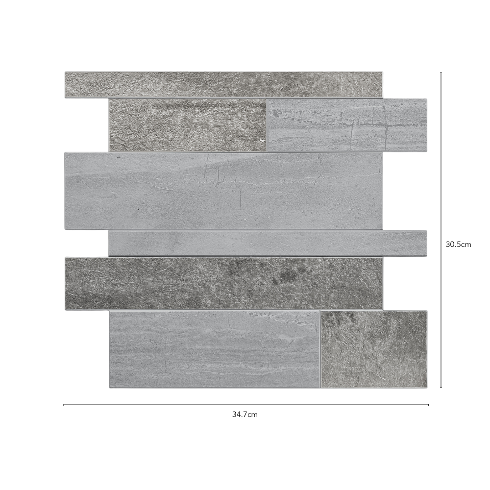 Stone wall grey composite dimensions