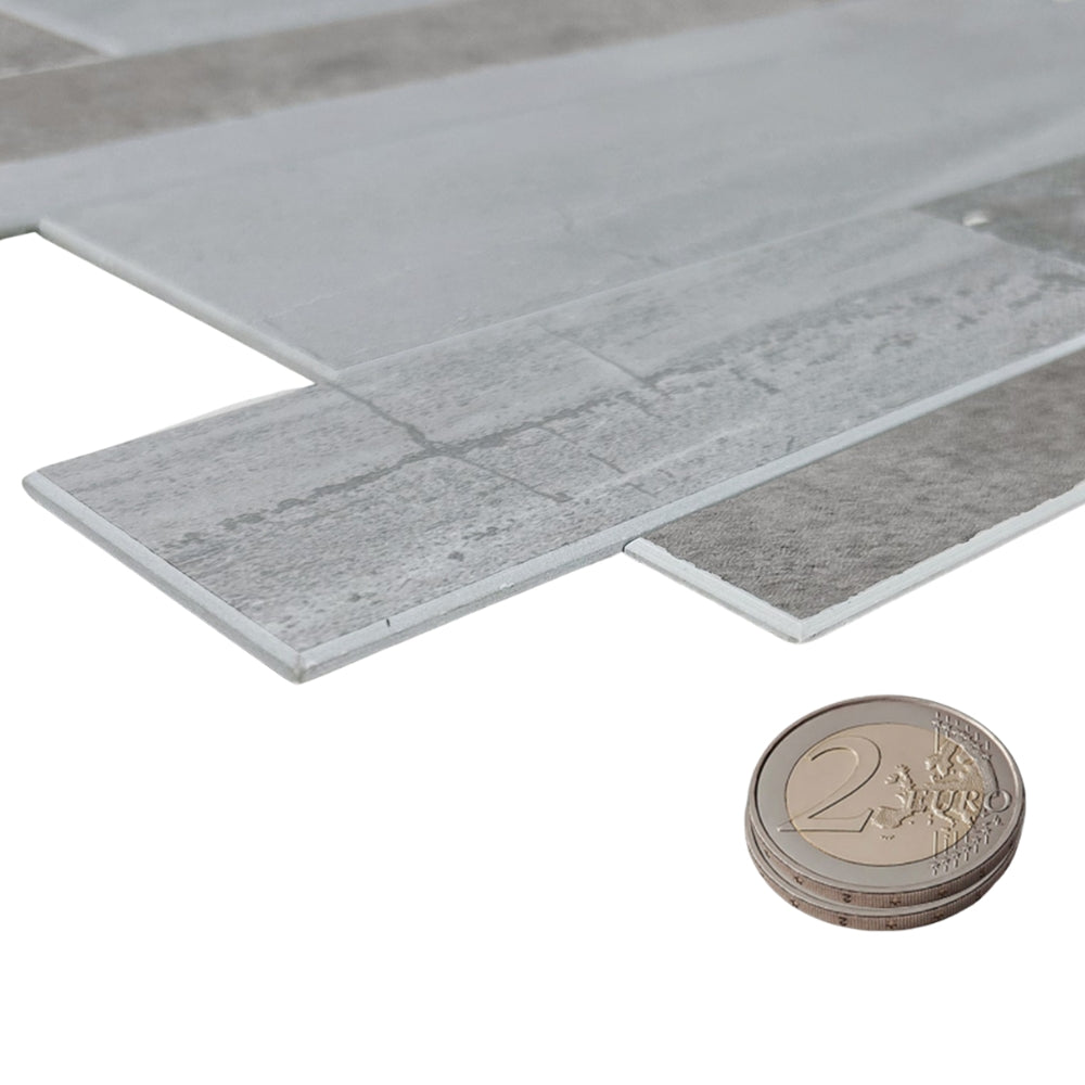 Stone wall grey composite tiles thickness