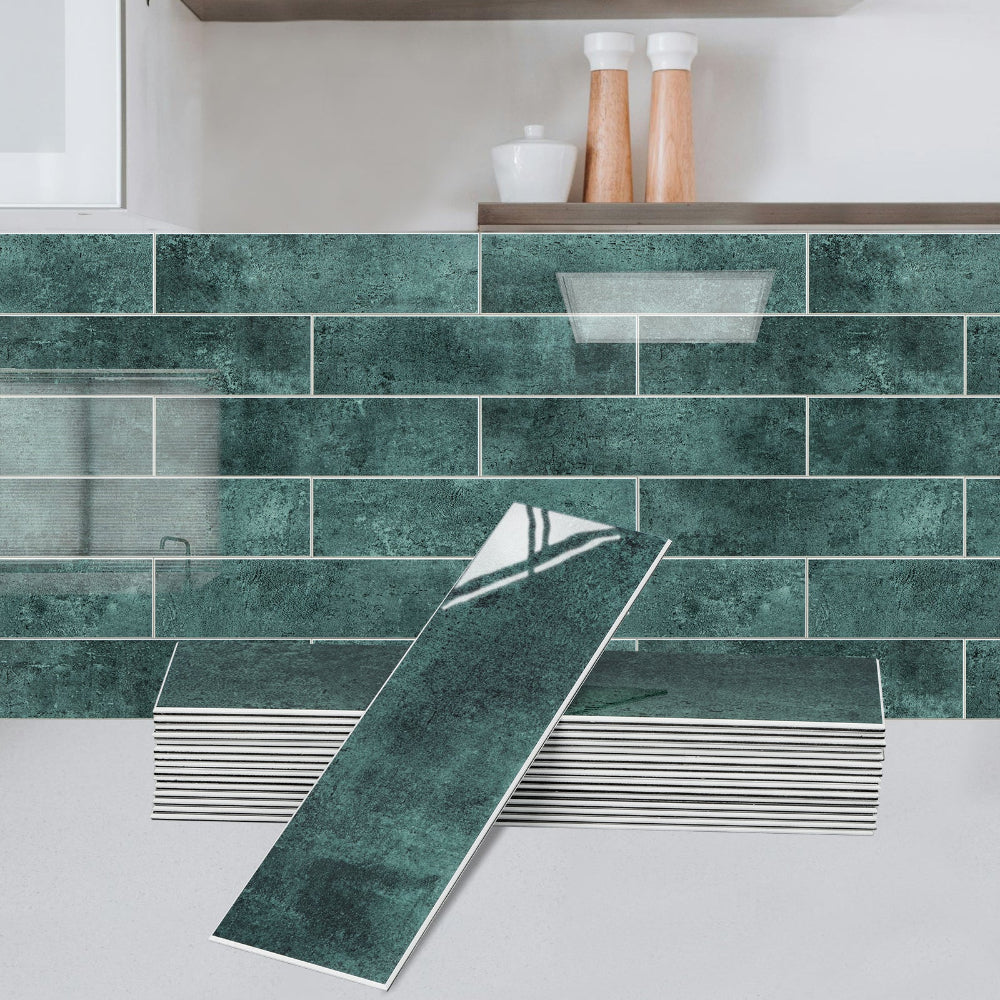 Flexi green gloss composite wall tiles splash back