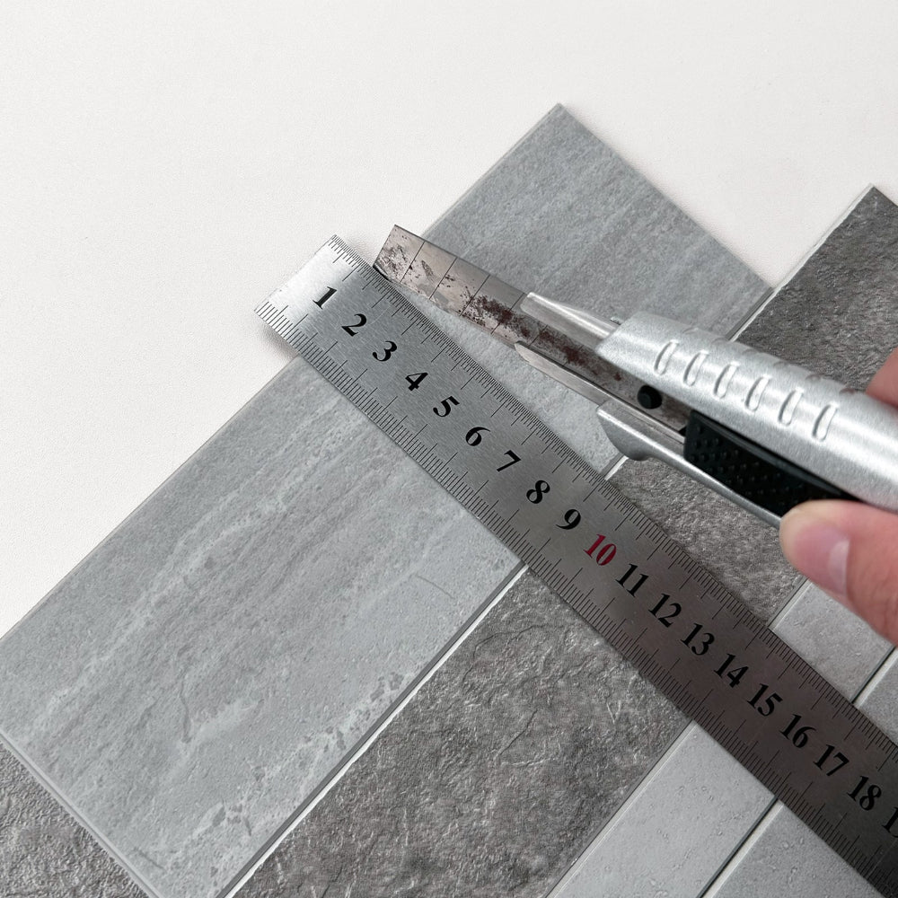 Stone wall grey composite tiles cut