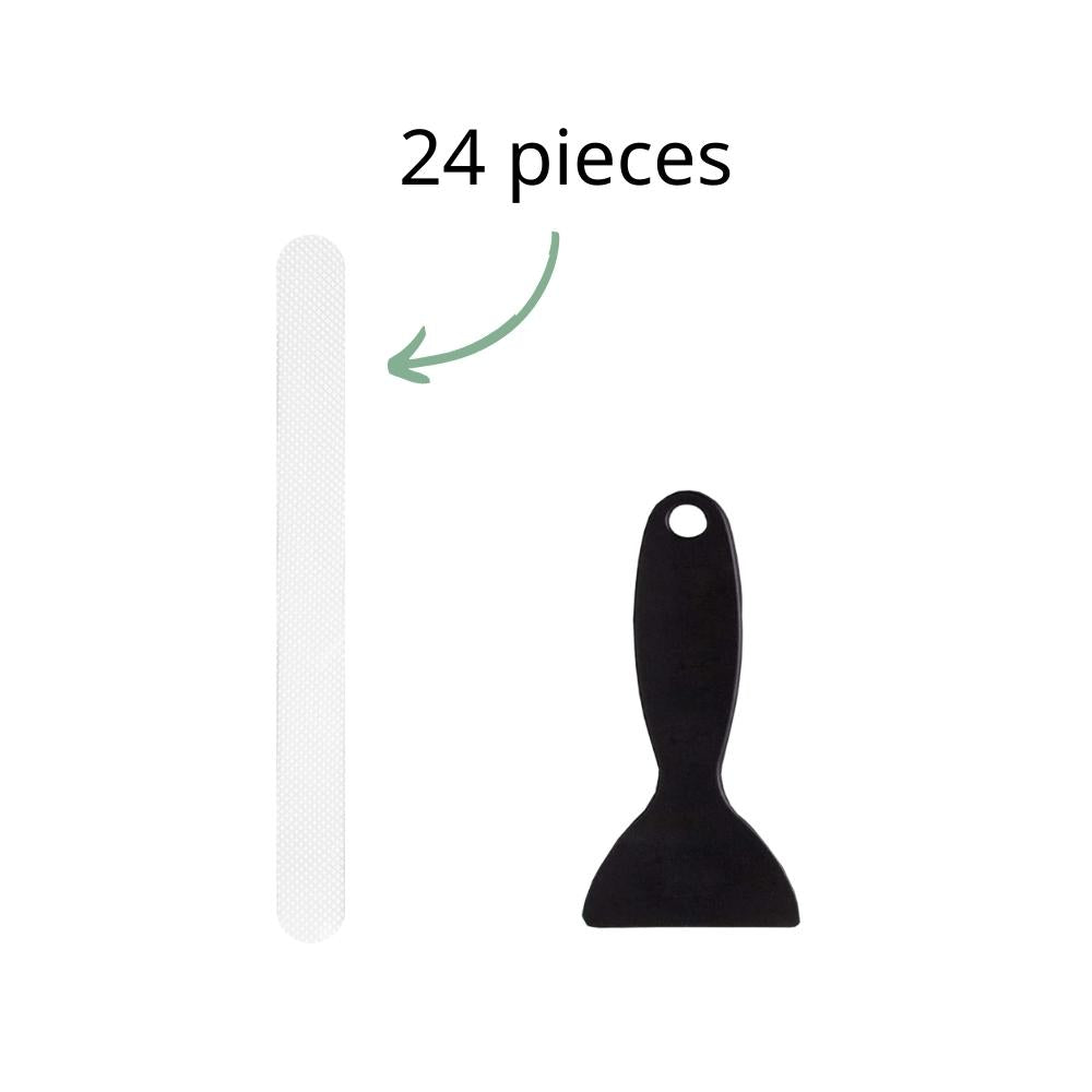 24-pack of white anti-slip grip strips from Vinyl Home
