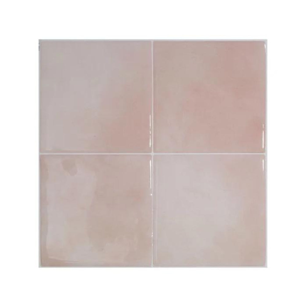 Zellige Temera Pink | Self-adhesive 3D Tiles - 22.8cm (W) x 22.8cm (H) x 1.8mm (T)