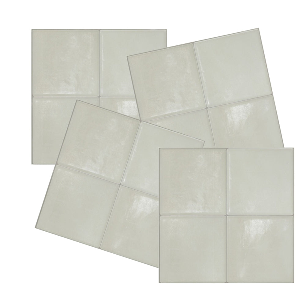 Zellige Zagora Beige Semi-gloss | Self-adhesive 3D Tiles - 22.8cm (W) x 22.8cm (H) x 1.8mm (T)