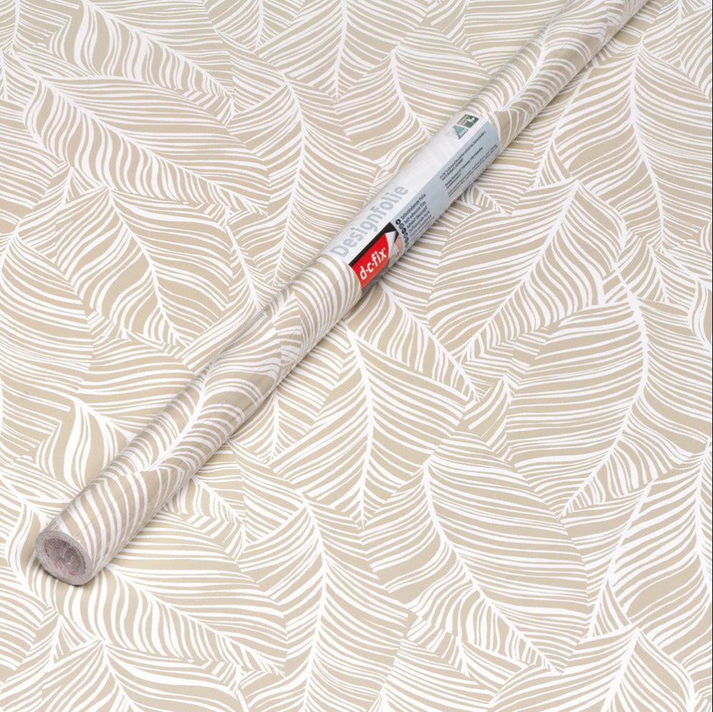 Blado adhesive vinyl with cream leaves