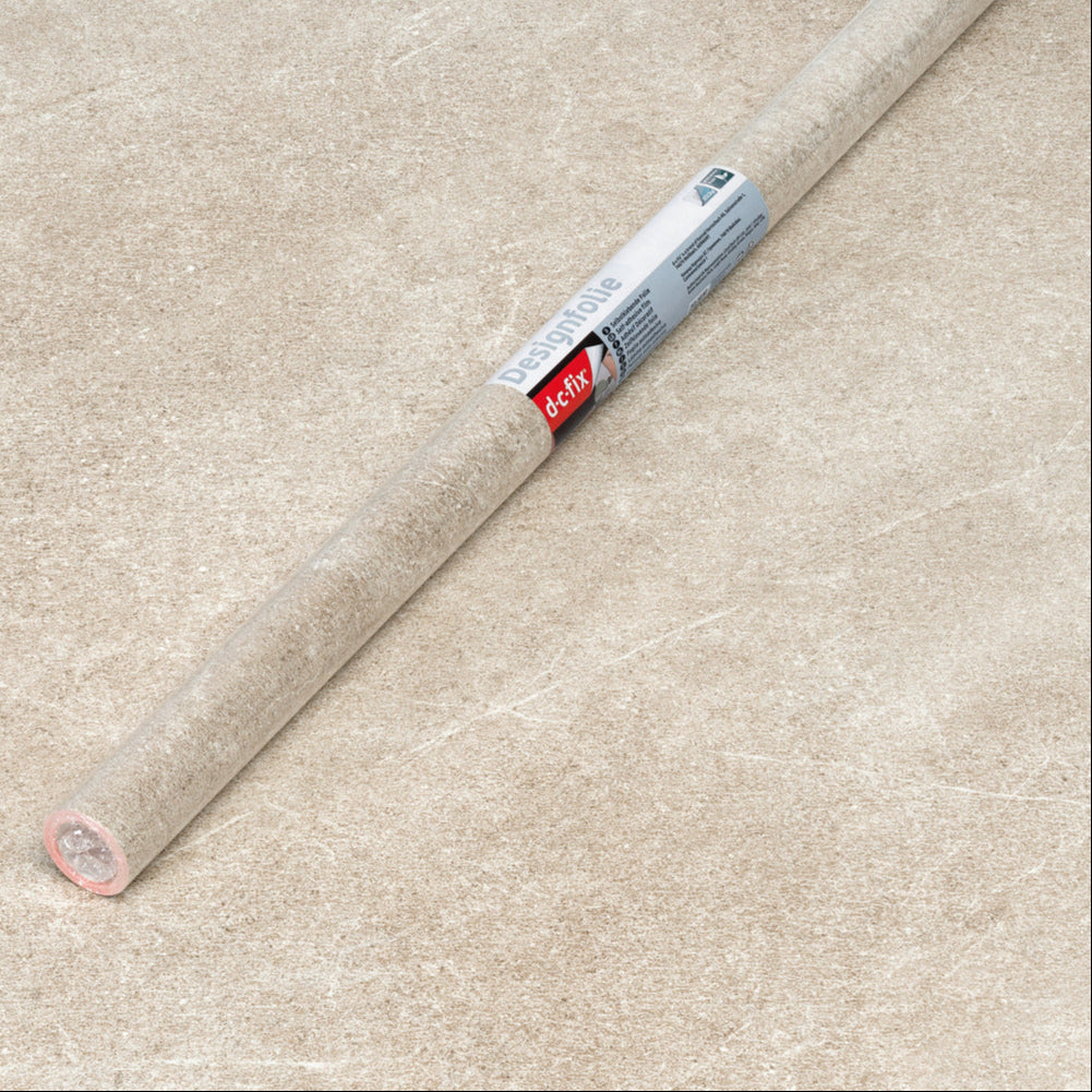 Memy beige stone adhesive vinyl d-c-fix roll