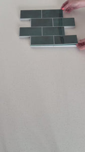 subway selection of composite peel and stick wall tiles