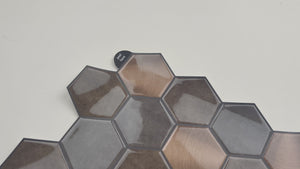 Installation of Hexagon Mocha self-adhesive Value tiles