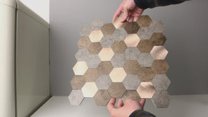 Mocha hexagon comosite tiles video